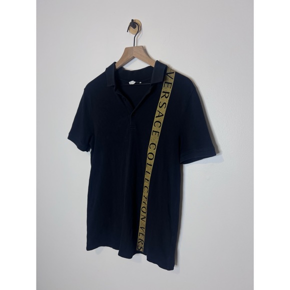 Versace Collection Men's Short Sleeve Polo Shirt M - Picture 2 of 8